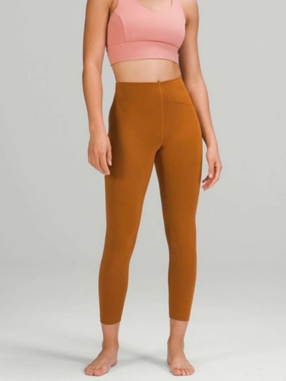 Lululemon Leggings Instill High-Rise Cropped Capri 25" Butternut Brown Size 4
